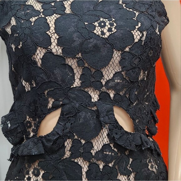 Wayf Drake Lace Cutout Dress in Black - Picture 8 of 8